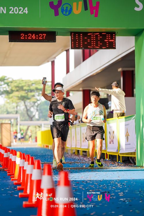 Race photo from BAF LIONS RUN 2024