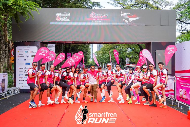 Race photo from Smartfren Run 2024