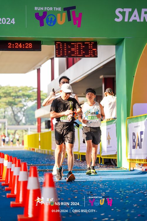 Race photo from BAF LIONS RUN 2024