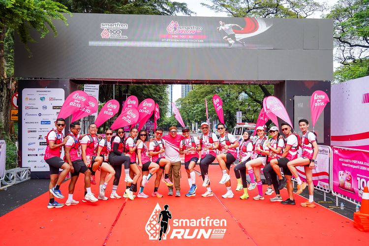 Race photo from Smartfren Run 2024