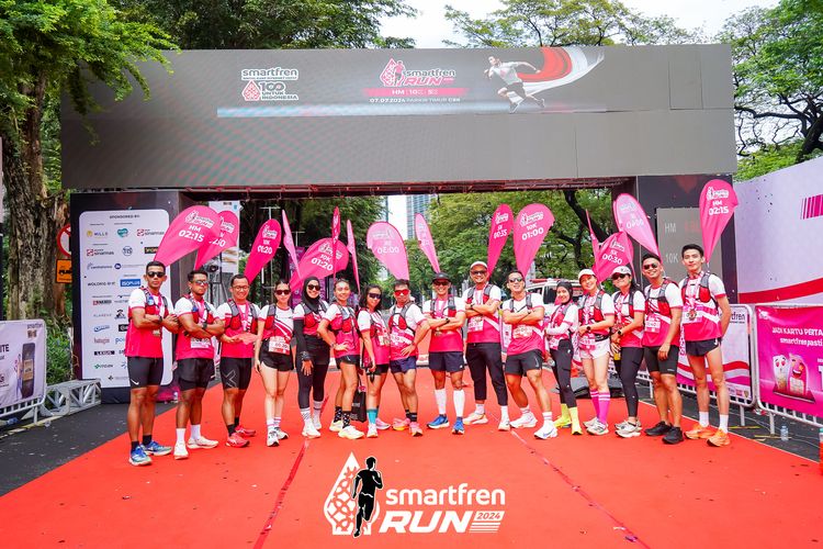 Race photo from Smartfren Run 2024