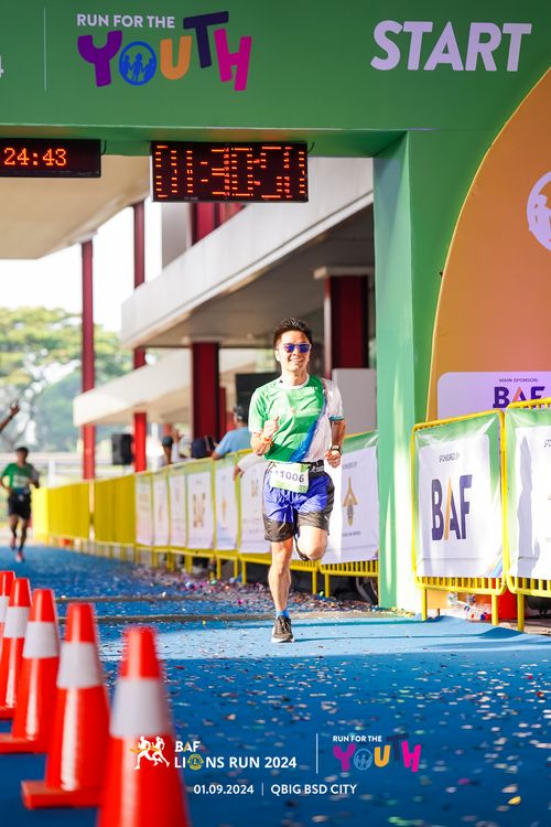 Race photo from BAF LIONS RUN 2024