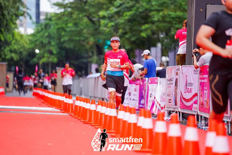 Race photo from Smartfren Run 2024