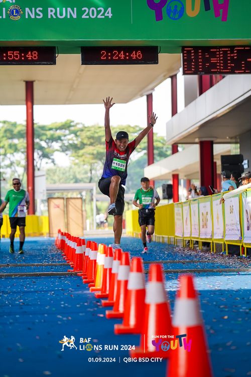 Race photo from BAF LIONS RUN 2024