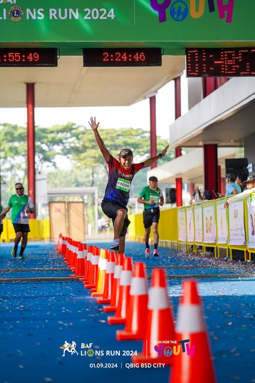 Race photo from BAF LIONS RUN 2024