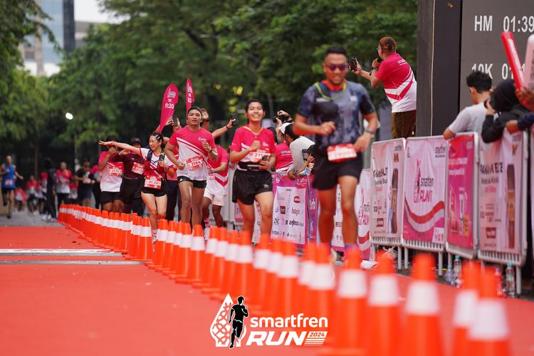 Race photo from Smartfren Run 2024