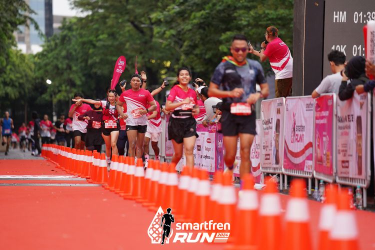 Race photo from Smartfren Run 2024