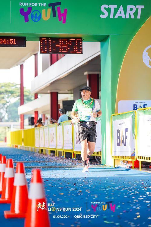 Race photo from BAF LIONS RUN 2024
