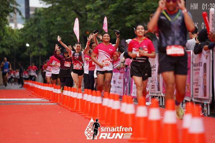 Race photo from Smartfren Run 2024