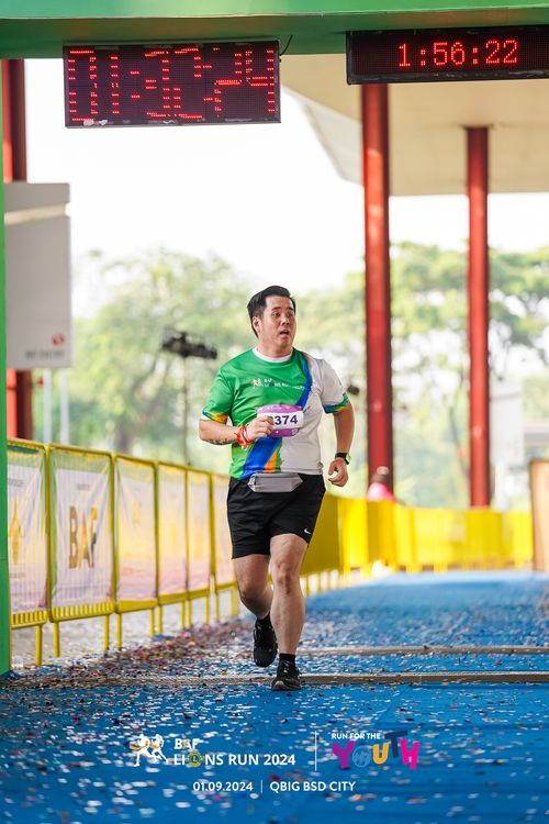Race photo from BAF LIONS RUN 2024
