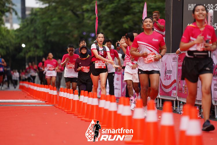 Race photo from Smartfren Run 2024