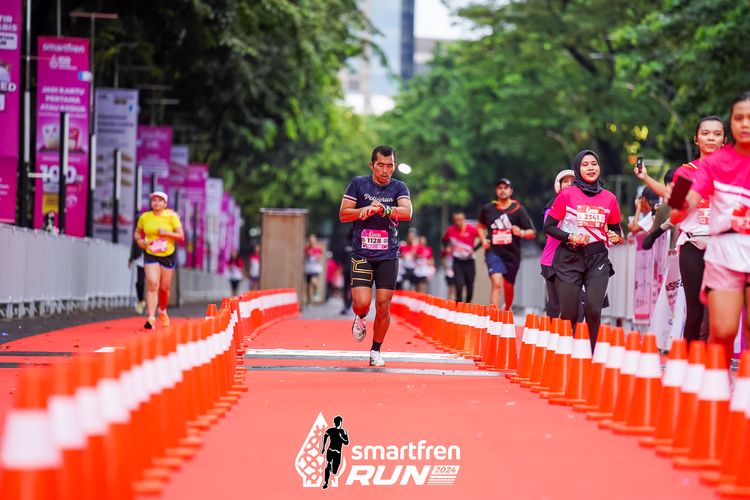 Race photo from Smartfren Run 2024