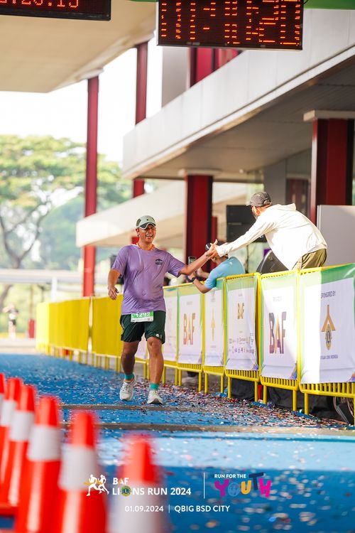 Race photo from BAF LIONS RUN 2024
