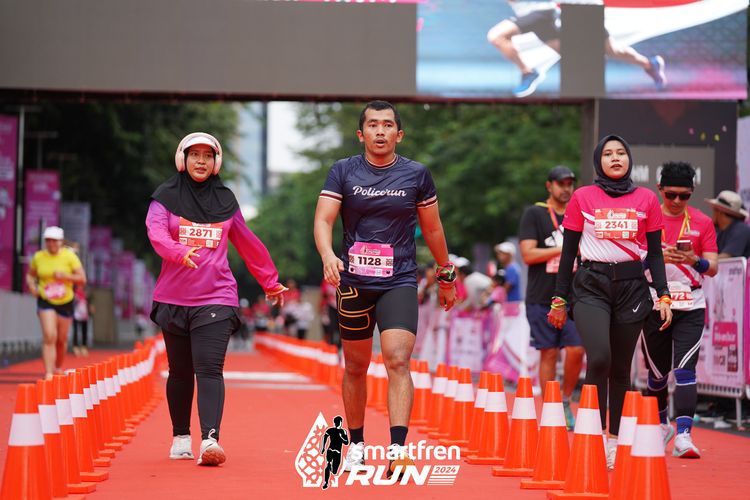 Race photo from Smartfren Run 2024