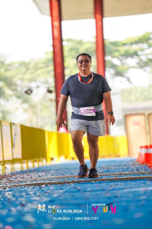 Race photo from BAF LIONS RUN 2024