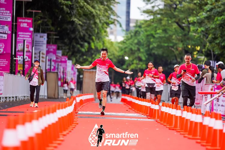 Race photo from Smartfren Run 2024