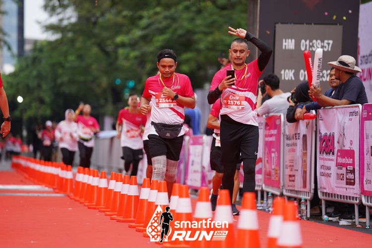 Race photo from Smartfren Run 2024