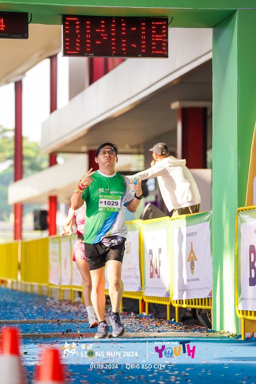 Race photo from BAF LIONS RUN 2024