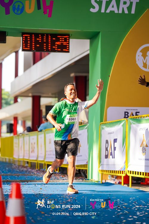 Race photo from BAF LIONS RUN 2024
