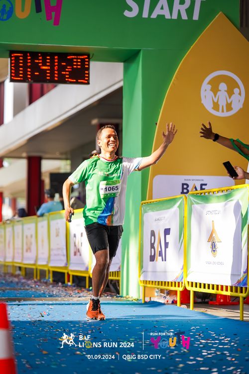 Race photo from BAF LIONS RUN 2024