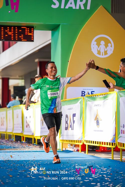 Race photo from BAF LIONS RUN 2024