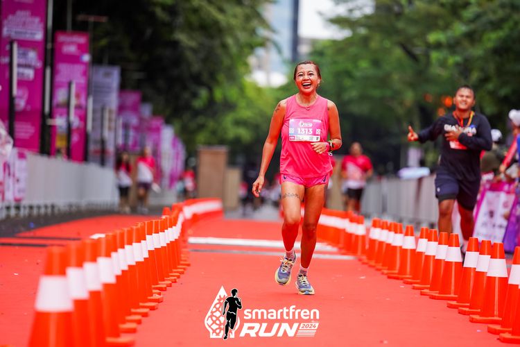 Race photo from Smartfren Run 2024