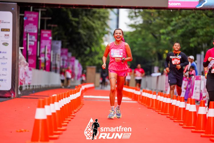 Race photo from Smartfren Run 2024