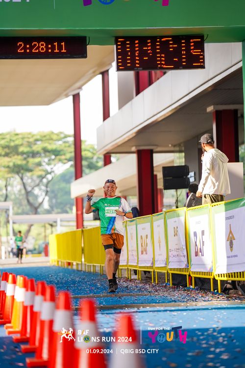 Race photo from BAF LIONS RUN 2024