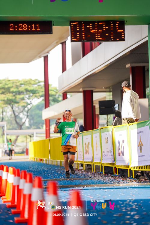 Race photo from BAF LIONS RUN 2024
