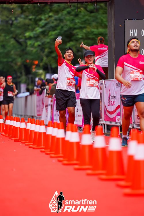 Race photo from Smartfren Run 2024