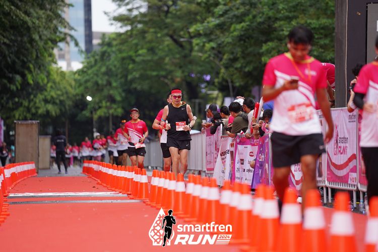 Race photo from Smartfren Run 2024