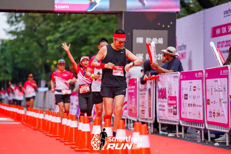 Race photo from Smartfren Run 2024