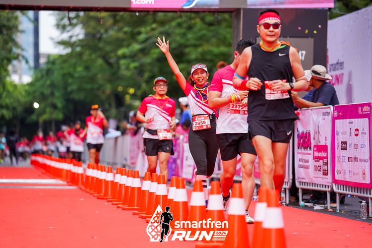 Race photo from Smartfren Run 2024