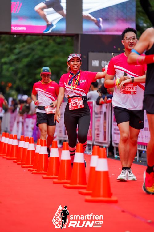 Race photo from Smartfren Run 2024