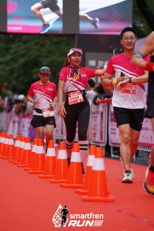 Race photo from Smartfren Run 2024