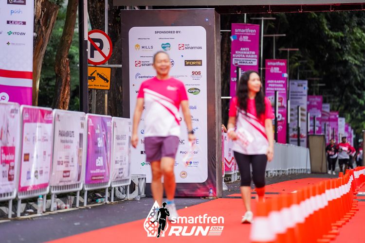 Race photo from Smartfren Run 2024