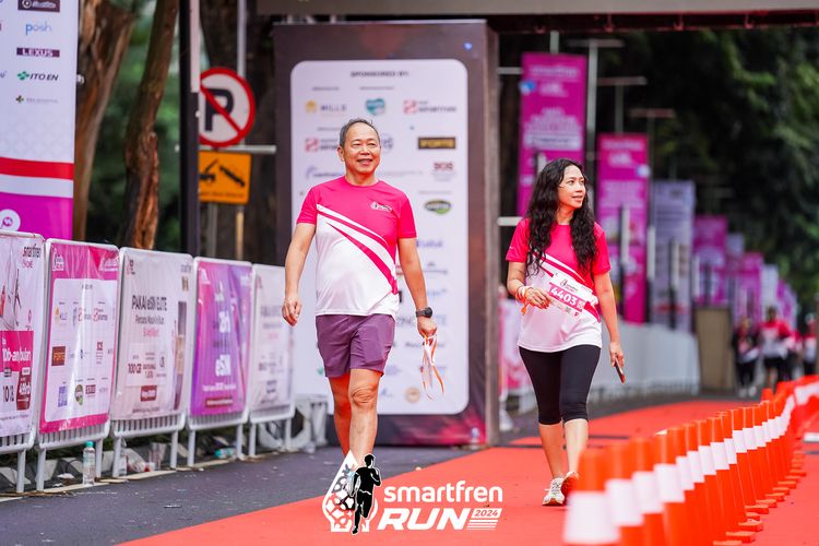 Race photo from Smartfren Run 2024