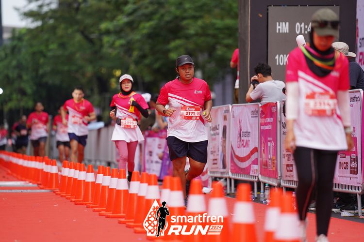 Race photo from Smartfren Run 2024