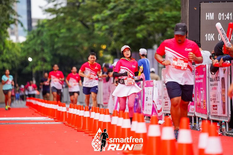Race photo from Smartfren Run 2024