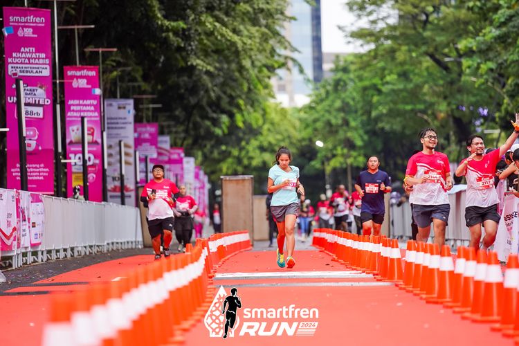 Race photo from Smartfren Run 2024