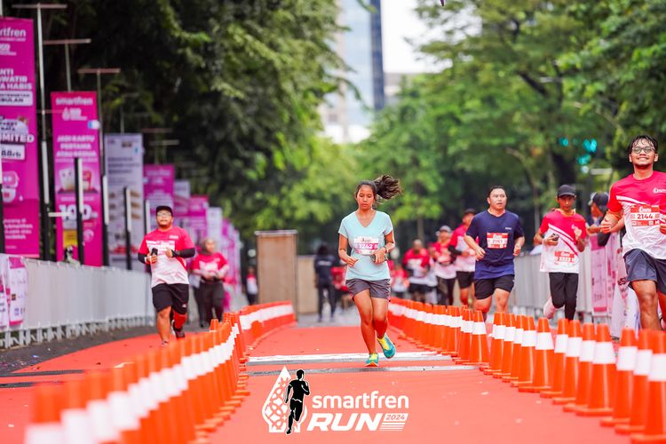Race photo from Smartfren Run 2024