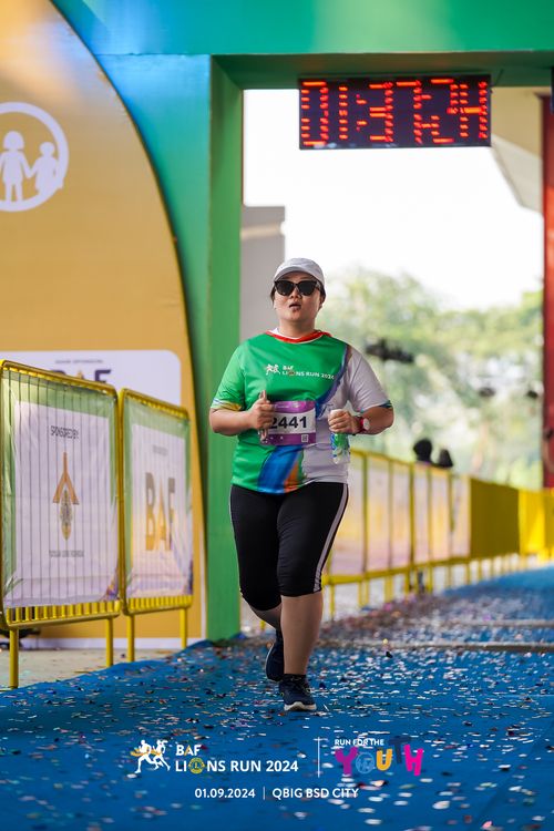 Race photo from BAF LIONS RUN 2024