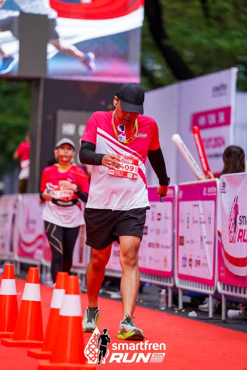 Race photo from Smartfren Run 2024