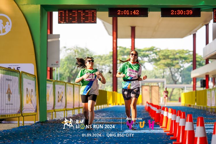 Race photo from BAF LIONS RUN 2024