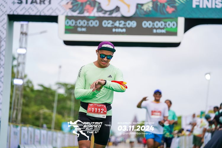 Race photo from Arutmin Borneo Run 2024