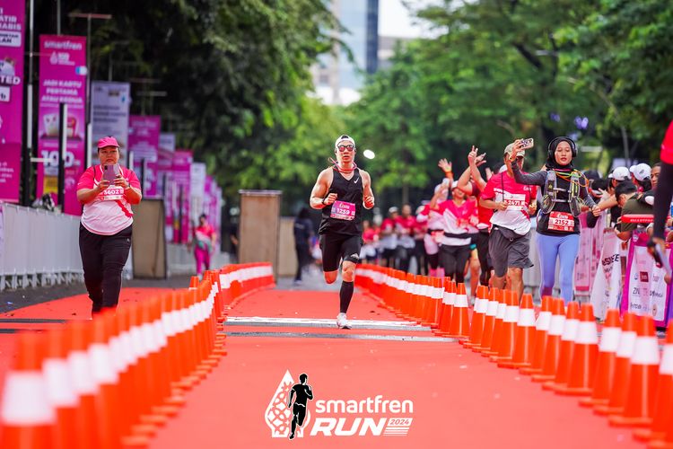 Race photo from Smartfren Run 2024