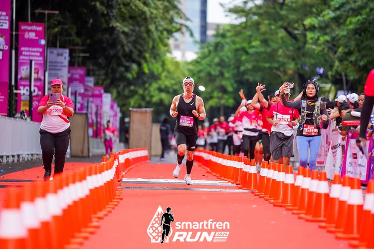 Race photo from Smartfren Run 2024