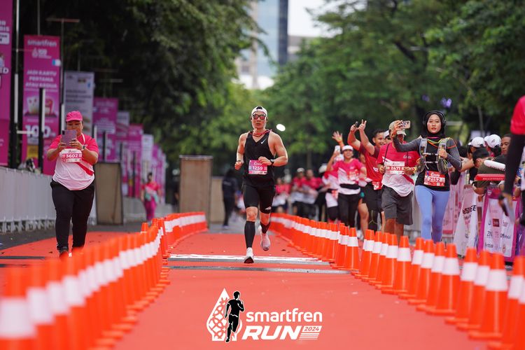 Race photo from Smartfren Run 2024