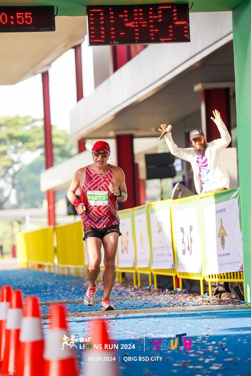 Race photo from BAF LIONS RUN 2024