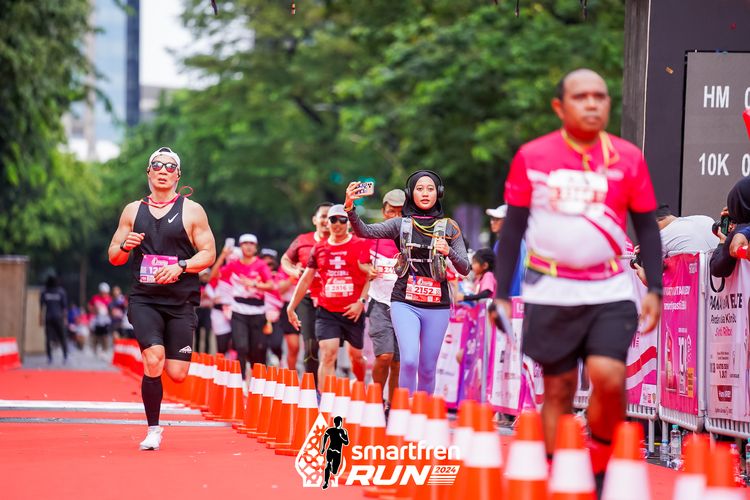 Race photo from Smartfren Run 2024